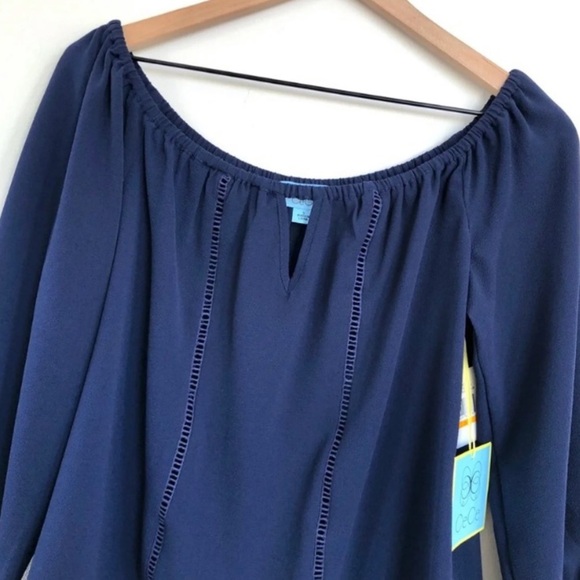 NWT CeCe French Riviera off shoulder blouse - S - Picture 5 of 8